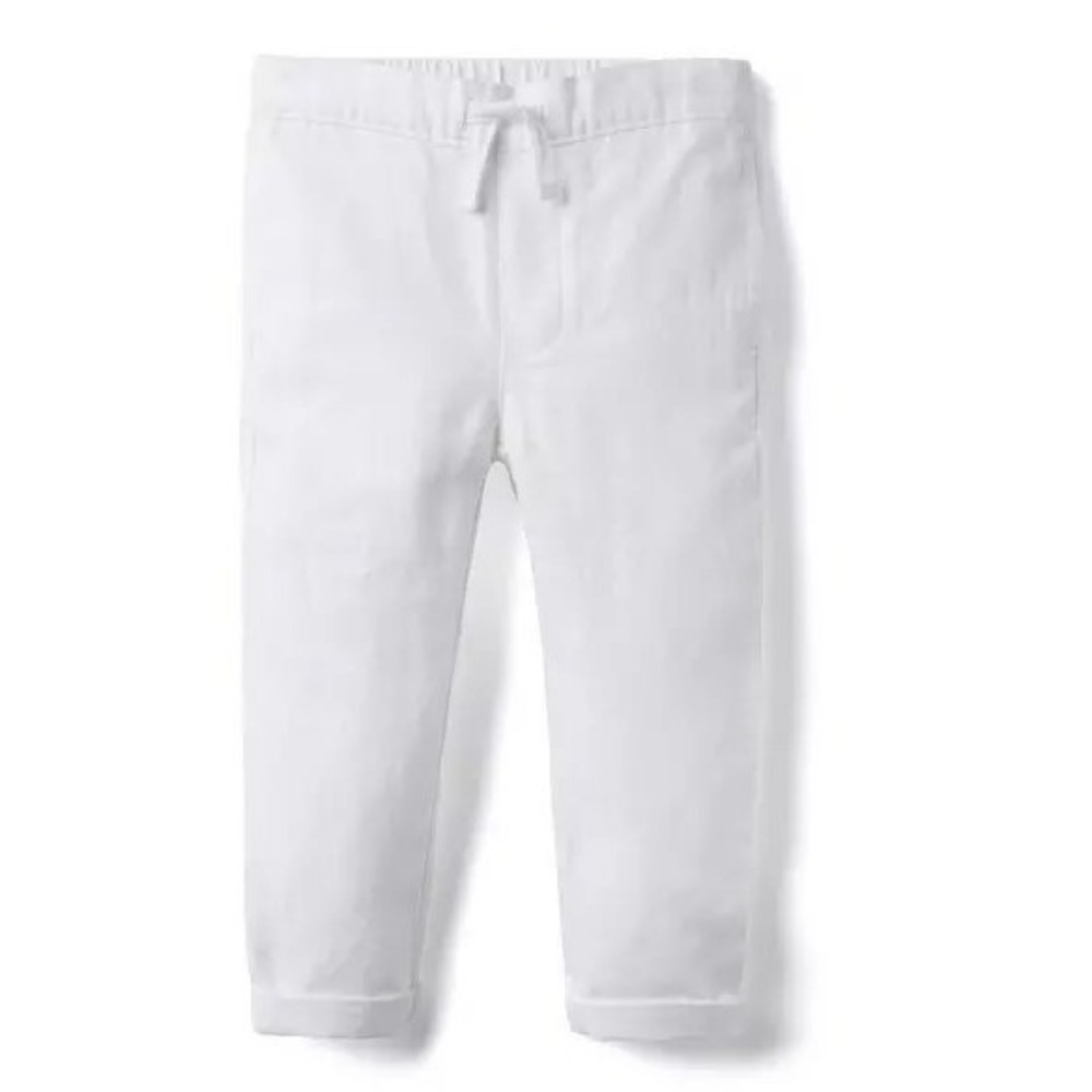 Janie‎ and Jack Linen-Cotton Pull-On Pant White 18 to 24 month